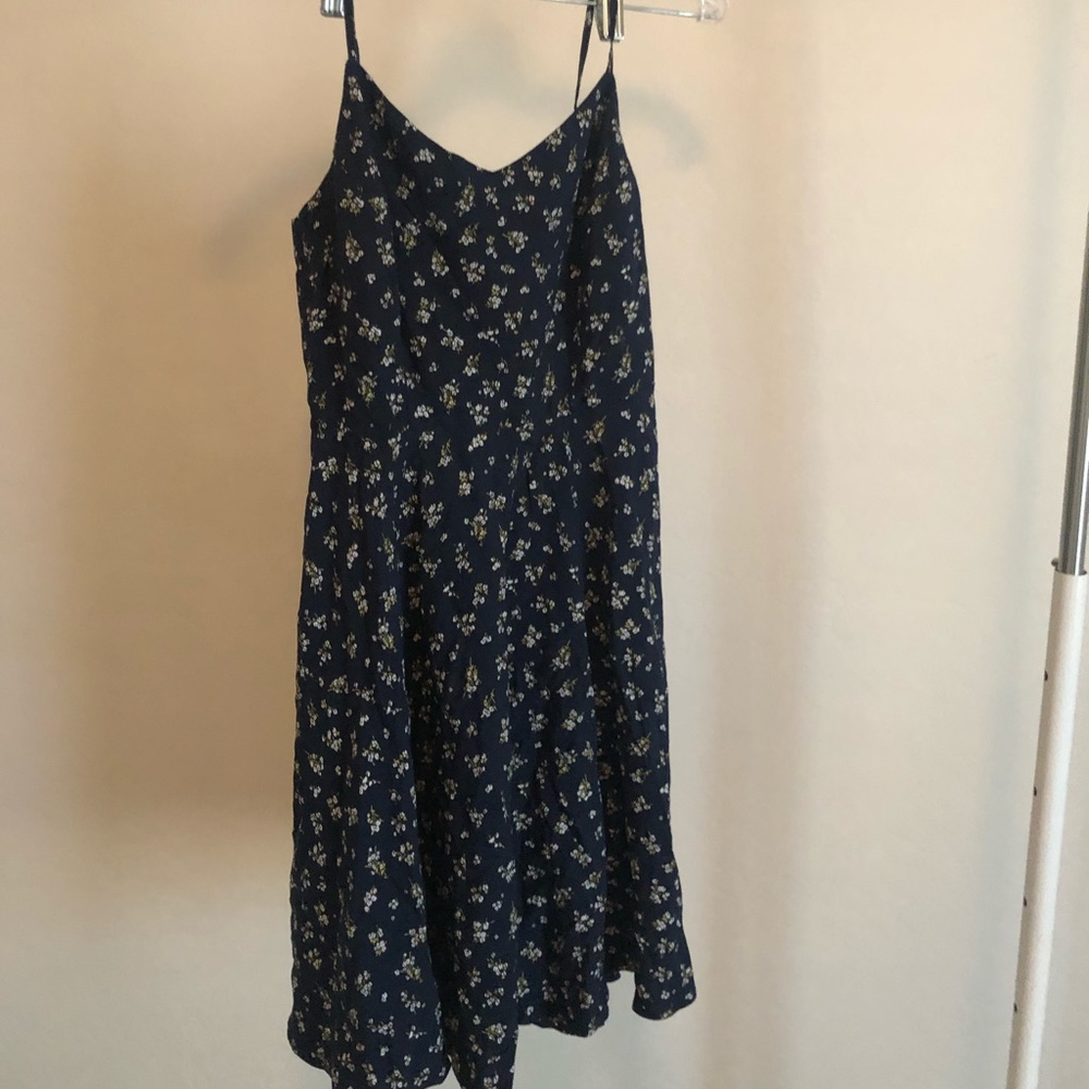 Navy Floral Dress